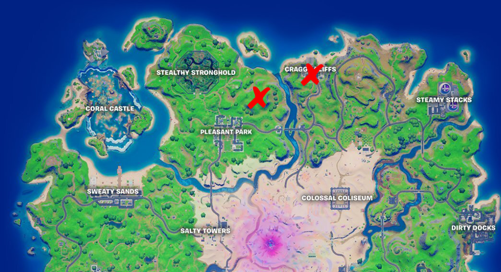 Ubicaciones de remedios en Fortnite Season 5