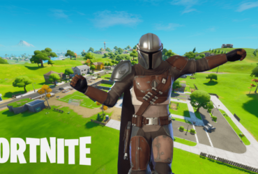 Mandalorian dancing in pleasant park