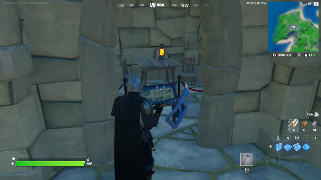 fortnite castle poción de amor crumpet location