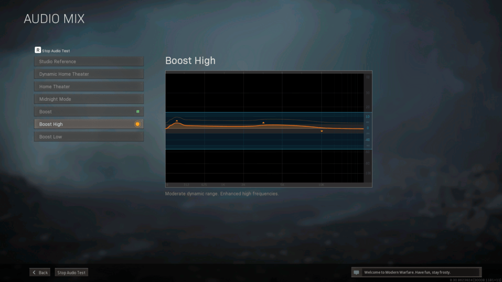 Mejora la configuración de audio alta en Warzone 