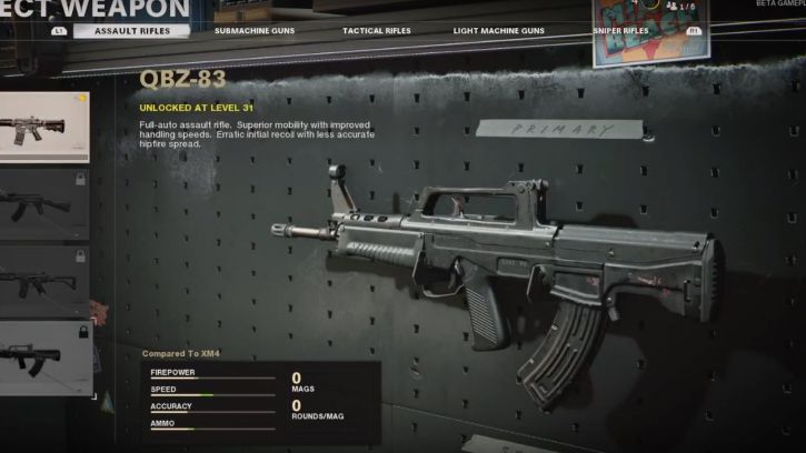 QBZ-93 en la Guerra Fría de Black Ops