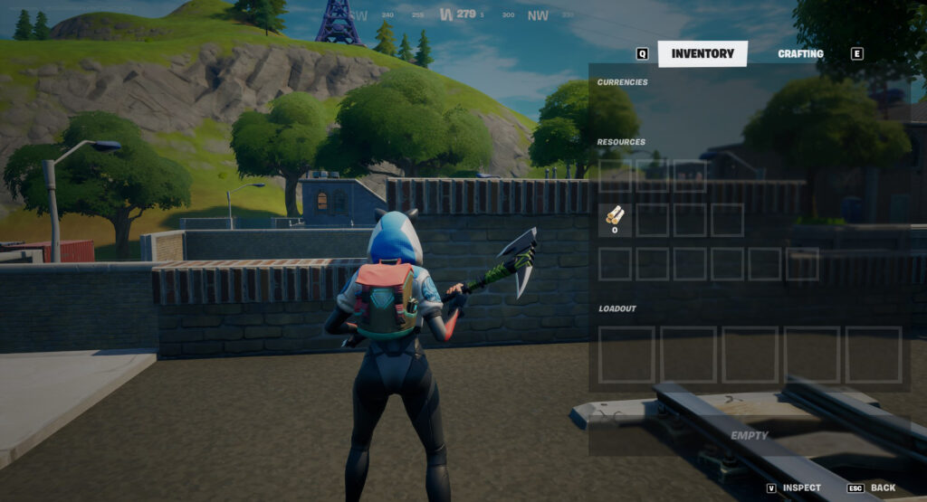 Pestaña de inventario en Fortnite Season 6