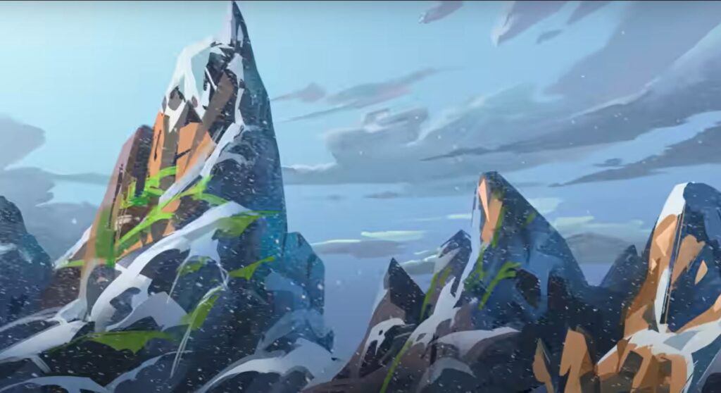 Mapa de Snowy Arena del tráiler de Apex Legends