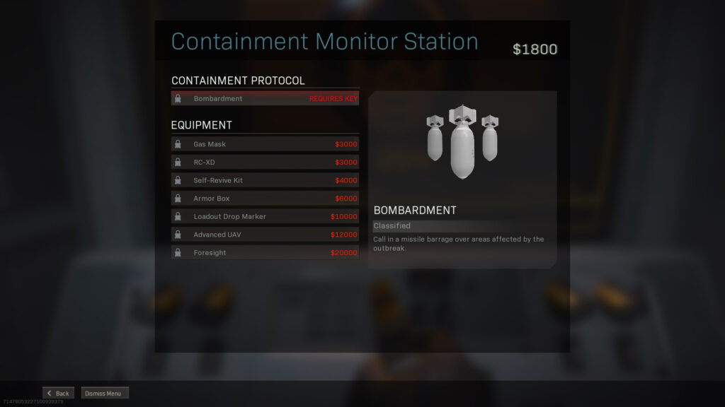 Estación de monitoreo de contención de Warzone