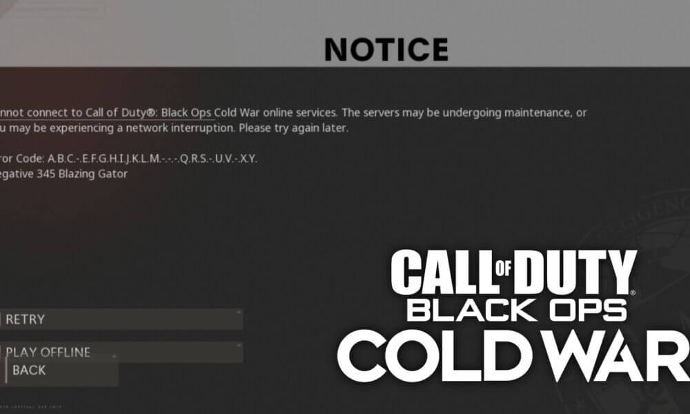 cod cold war error code