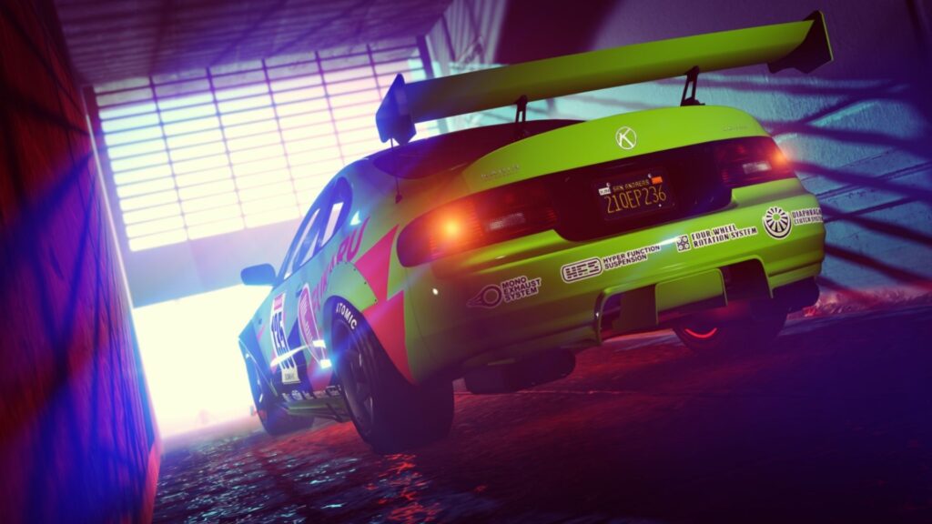 coche verde de gta online