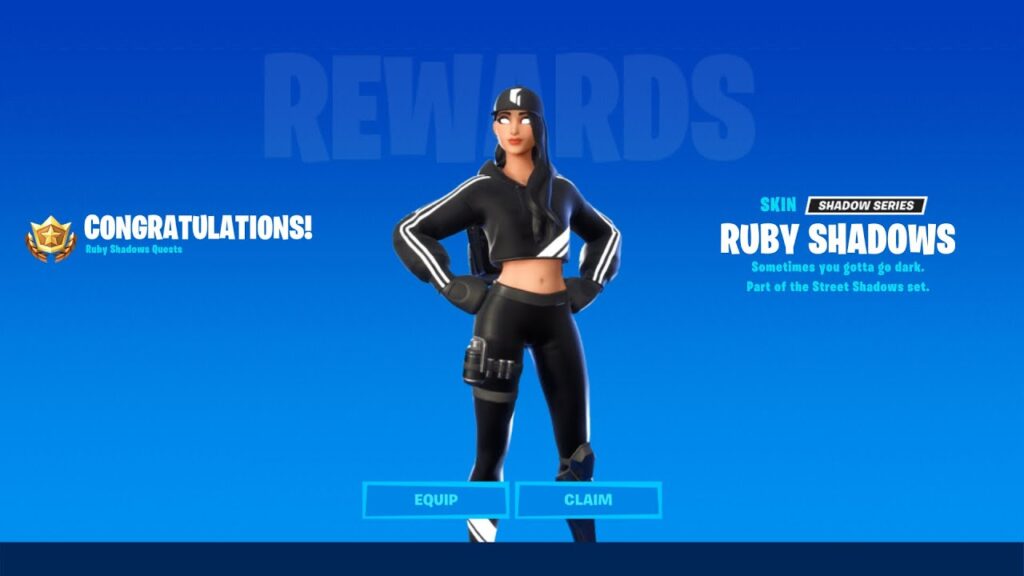 Piel Fortnite Ruby Shadows 