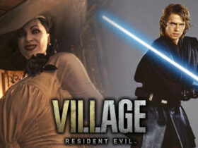 Resident Evil Village lightsaber