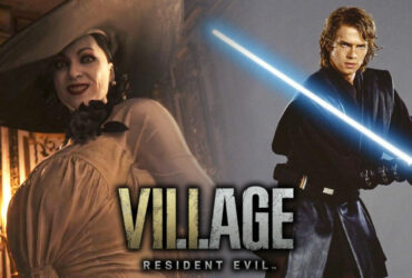 Resident Evil Village lightsaber