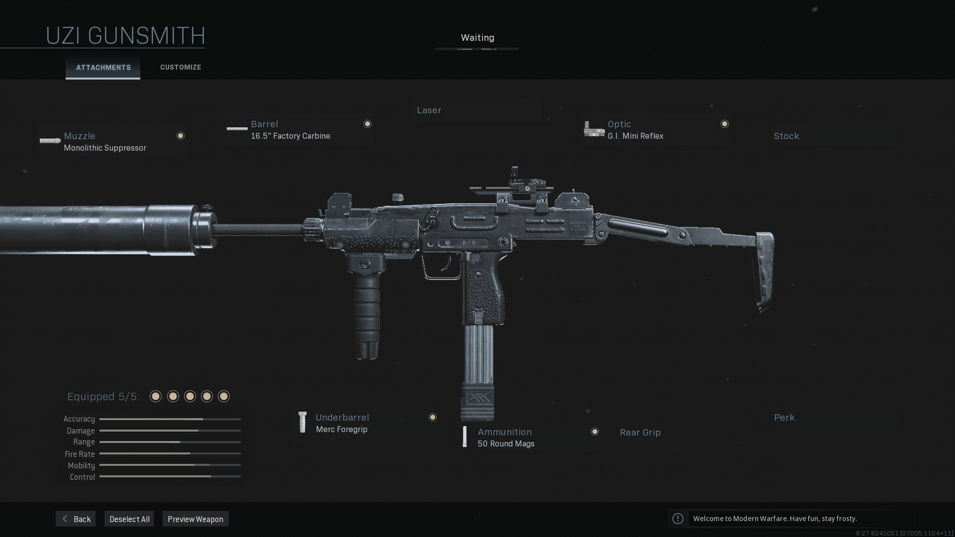 Mejor equipamiento Uzi de Warzone