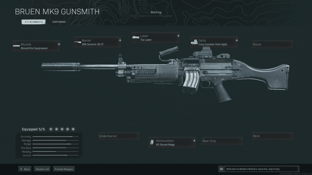 Mejor equipamiento de Warzone Bruen