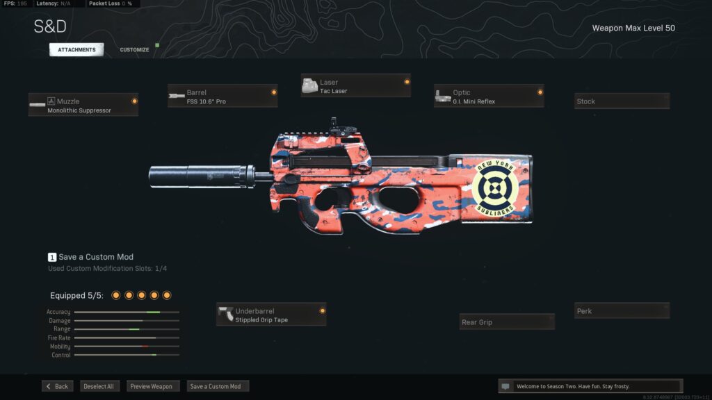 Mejor equipamiento de Warzone P90