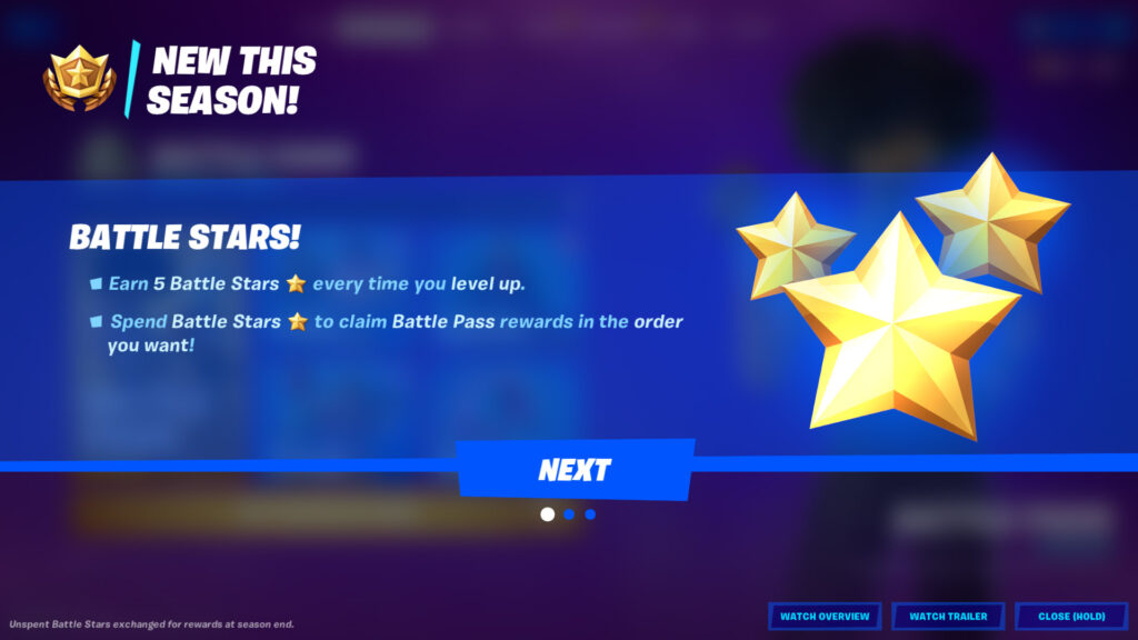 Estrellas de batalla de Fortnite