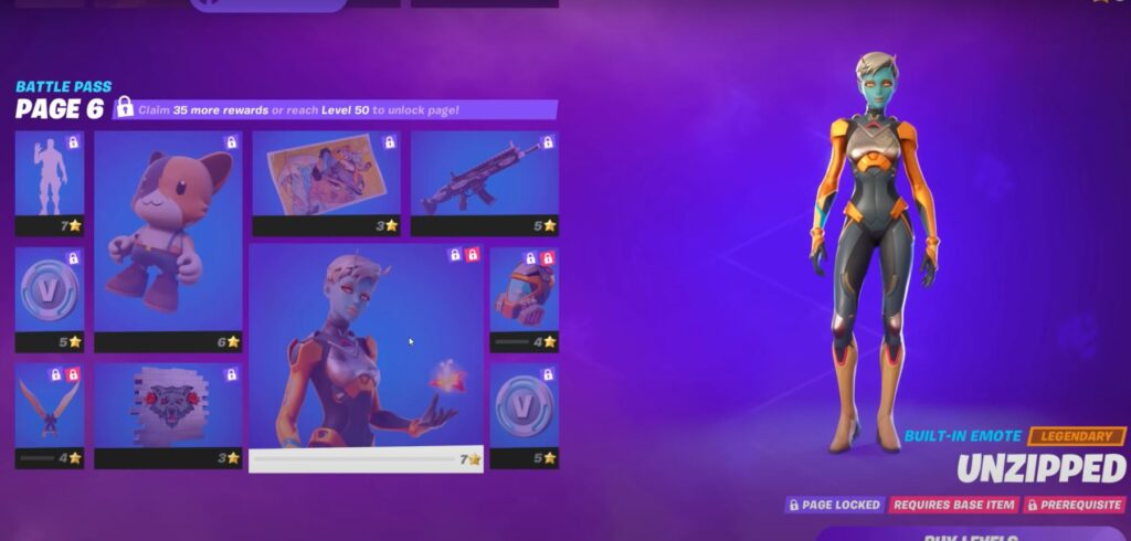 Fortnite Season 7 Battle Pass Página 6