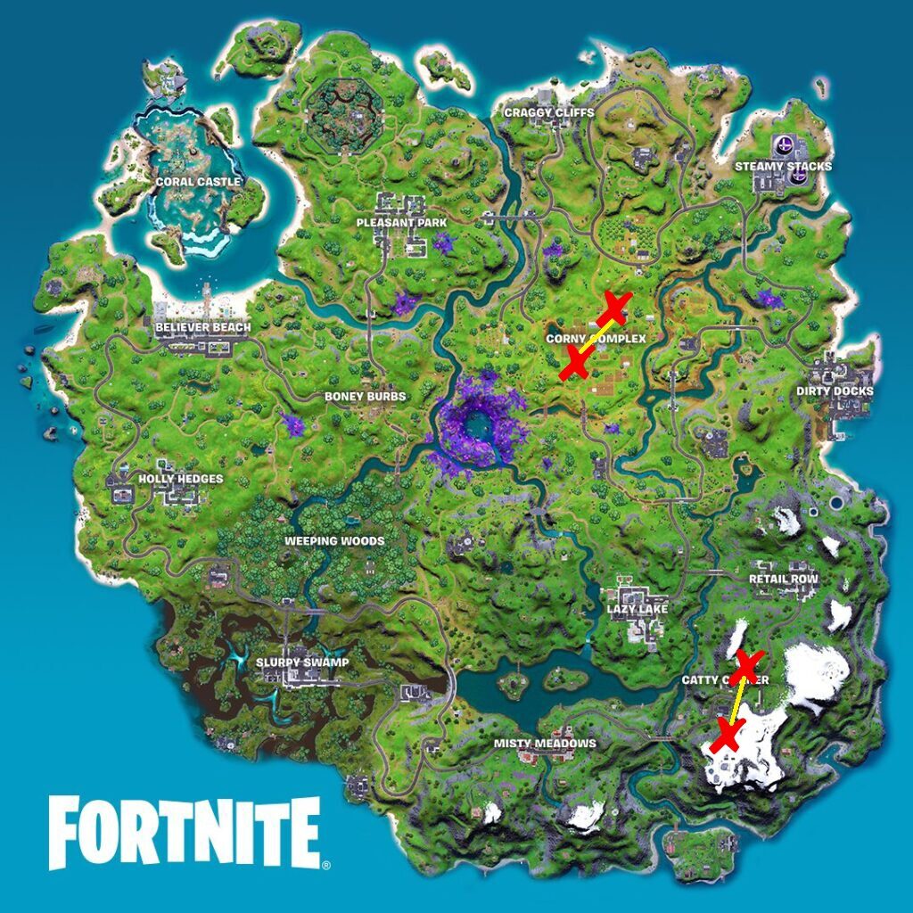 Ubicaciones de Porta Potty en Fortnite