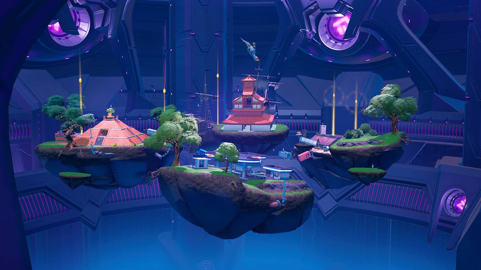 interior de la nave nodriza de Fortnite 