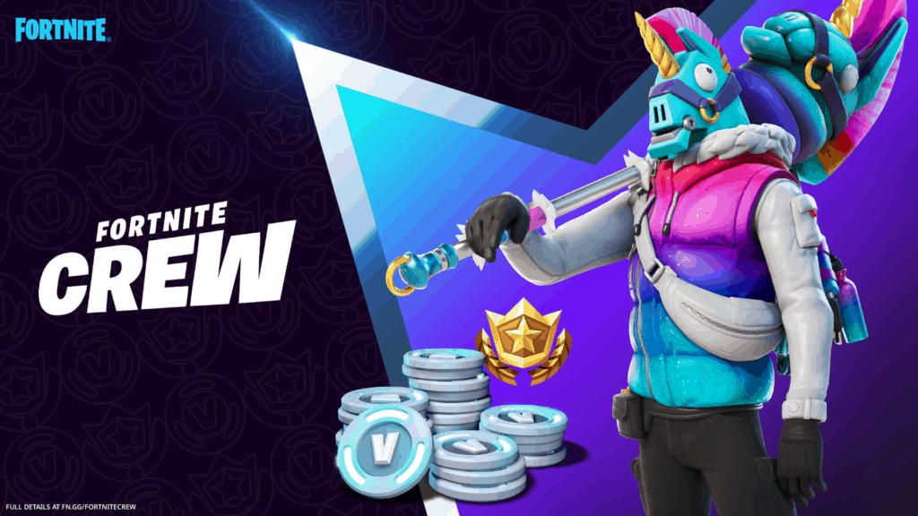 Fortnite Crew March pack piel llambro