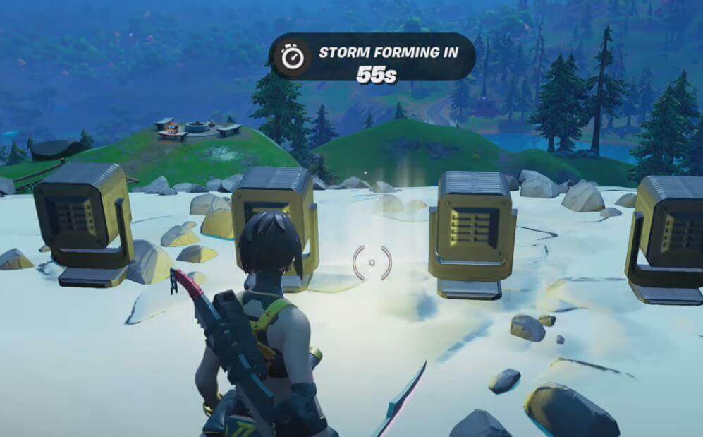 dispositivos de comunicación de luz alienígena en Fortnite