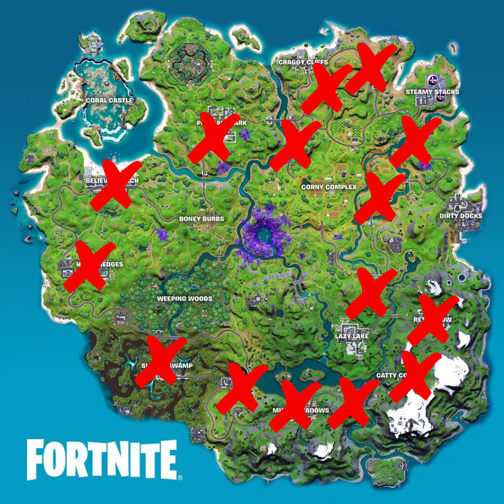 Ubicaciones de teléfonos públicos de Fortnite