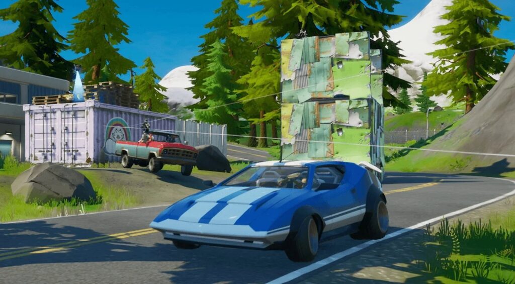 Coche de latigazo cervical Fortnite