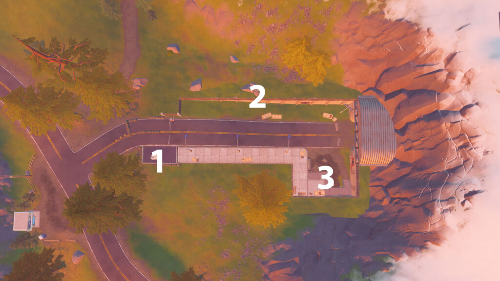 Ubicaciones de trampas de cables del túnel de Fortnite Catty Corner 