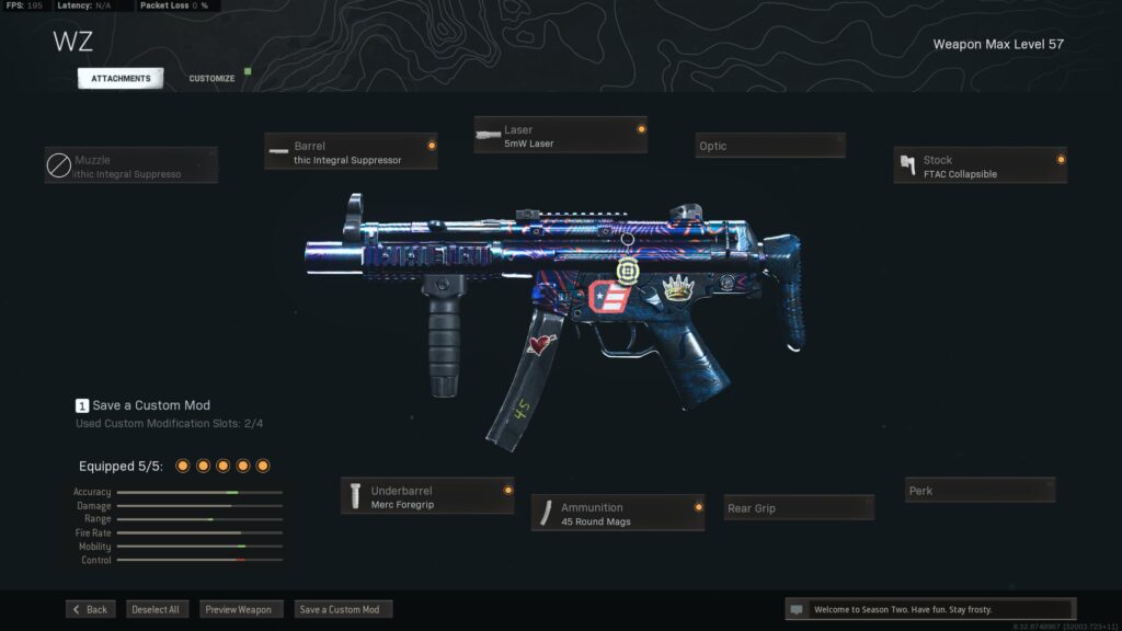 La mejor ruta de carga Warzone MW MP5