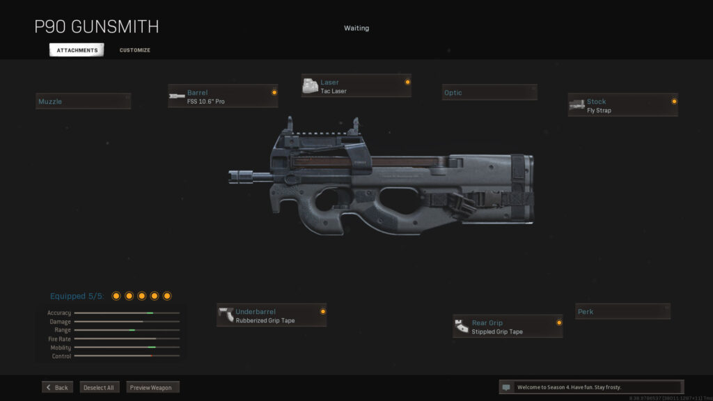 Los mejores accesorios de Modern Warfare P90