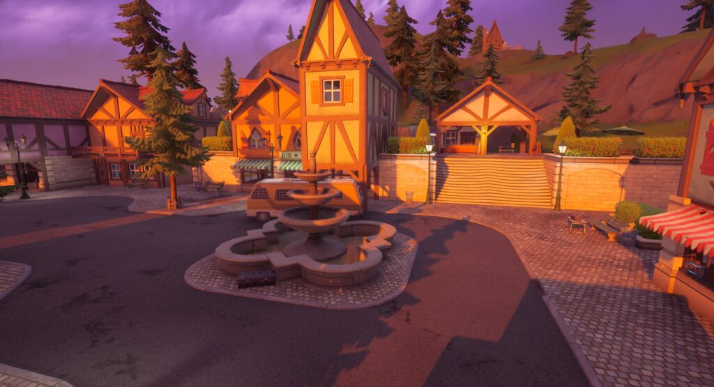 Un detector en Misty Meadows de Fortnite