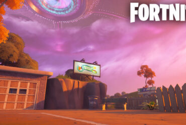 Fortnite billboard under Mothership