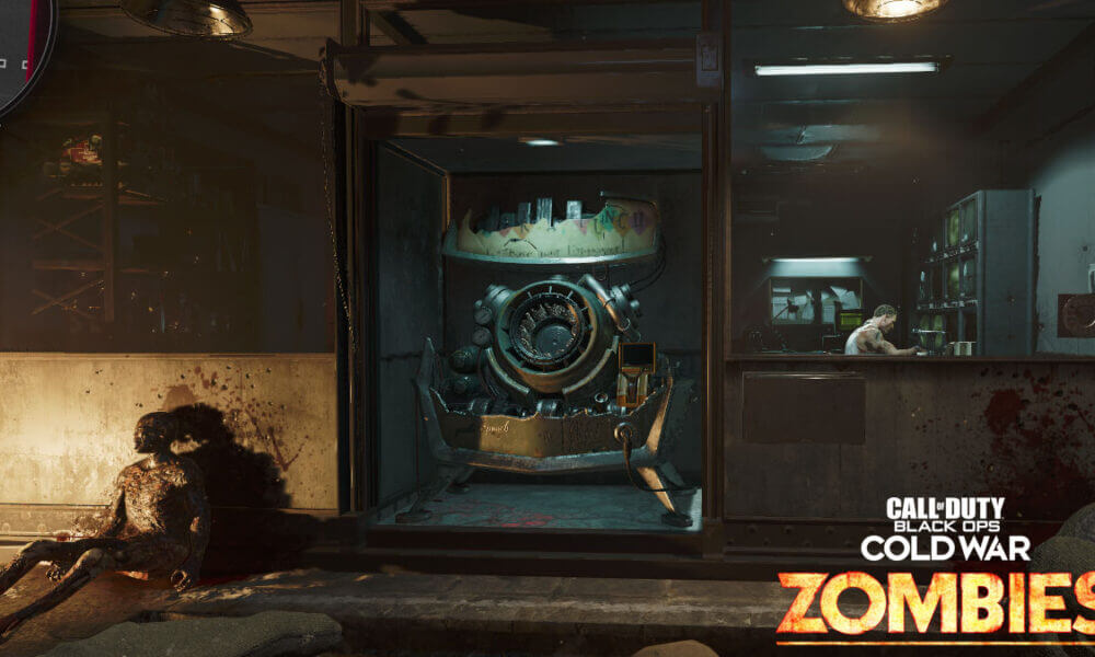 Cold War Zombies Firebase Z pack-a-punch machine