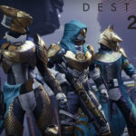 Destiny 2 characters stood in a line