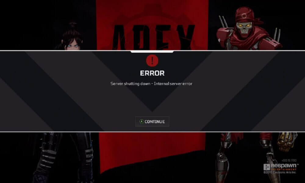 Apex Legends server shutting down" internal error