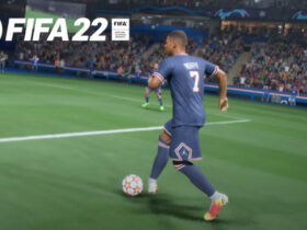 Mbappe dribbling in FIFA 22