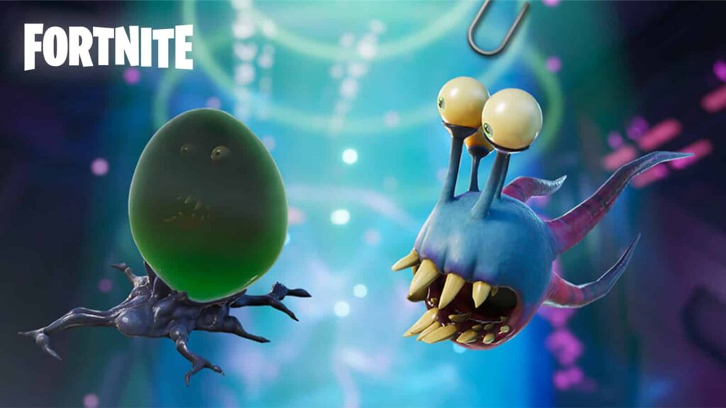 Parásito alienígena y huevo de parásito en Fortnite