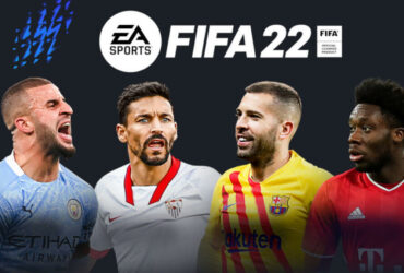 FIFA 22 full-backs under FIFA 22 logo