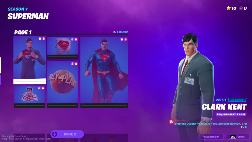 Cómo desbloquear el skin de clark kent en la temporada 7 de Fortnite