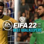 Alisson and Donnarumma behind FIFA 22 logo