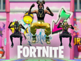 Fortnite players dancing to Cardi B Stuck Emote