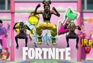 Fortnite players dancing to Cardi B Stuck Emote