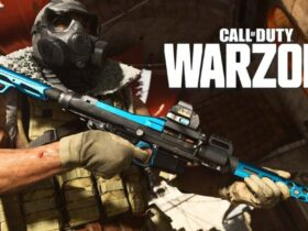 Warzone character holding the MG34 LMG