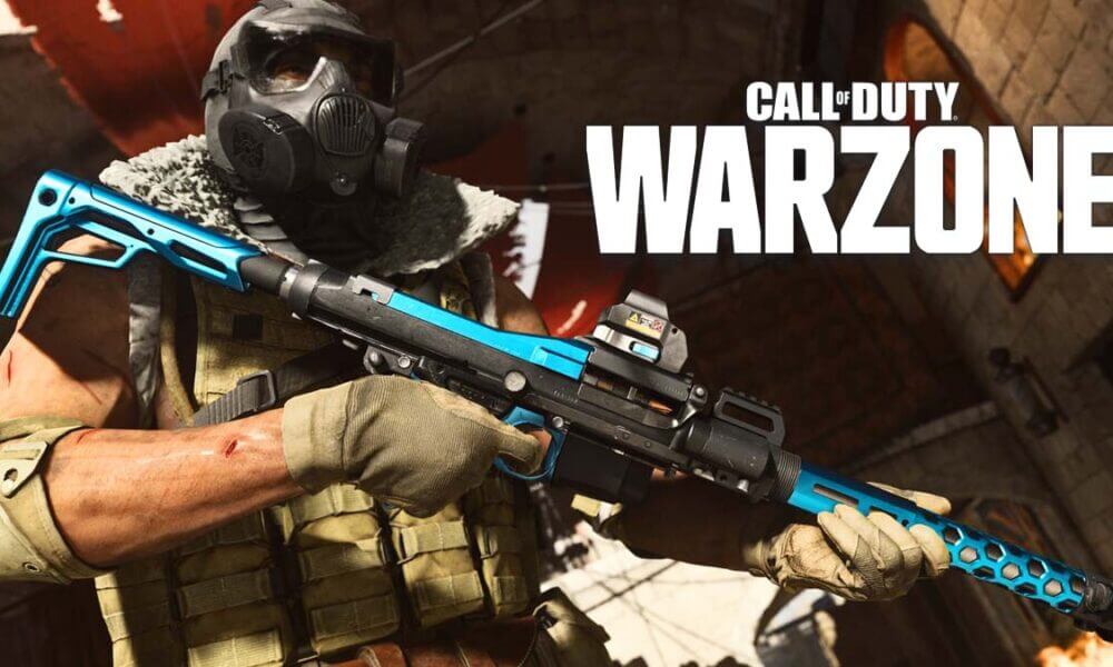 Warzone character holding the MG34 LMG