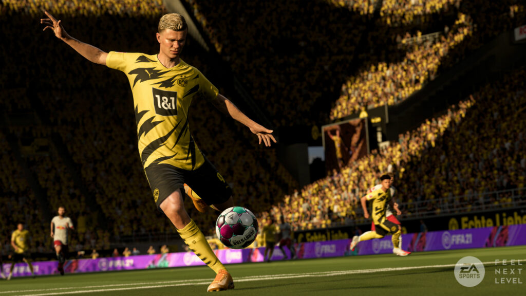 Captura de pantalla del tráiler del juego FIFA 22