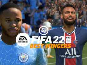 FIFA 22 wingers behind logo