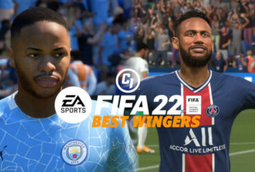 FIFA 22 wingers behind logo