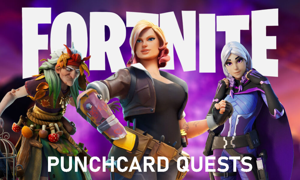 Fortnite Season 8 Punchcard characters