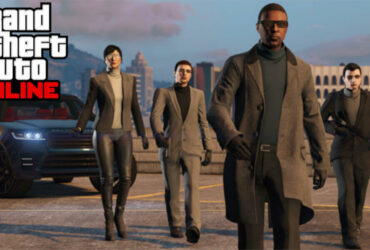 GTA VIP with Bodyguards behind them