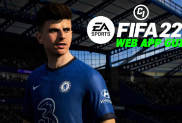 Mason Mount with FIFA 22 and Charlie INTEL logo