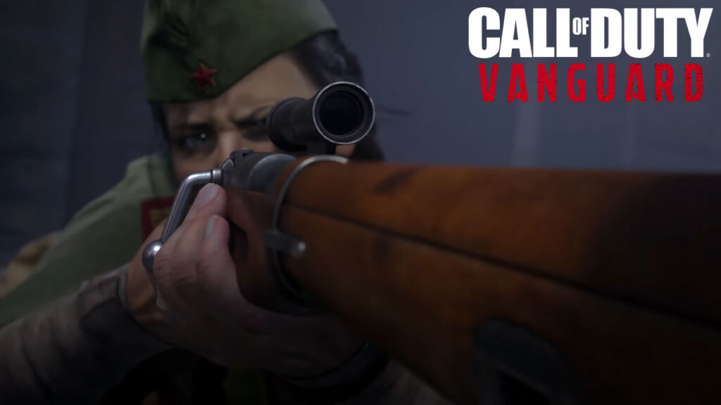 Polina dispara en Call of Duty: Vanguard