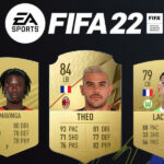 FIFA 22 Ultimate Team cards with logo