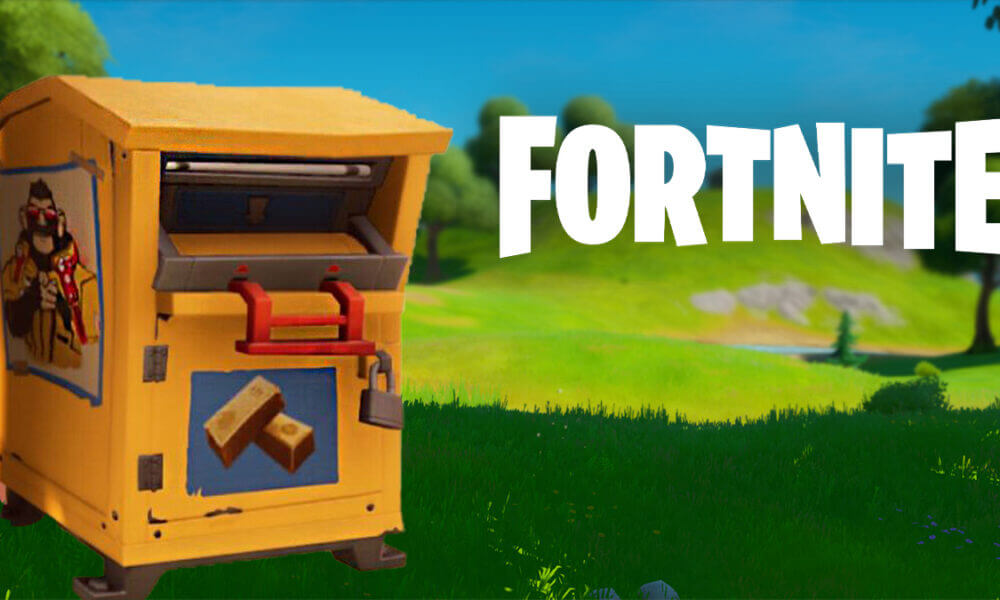 Donation box in Fortnite